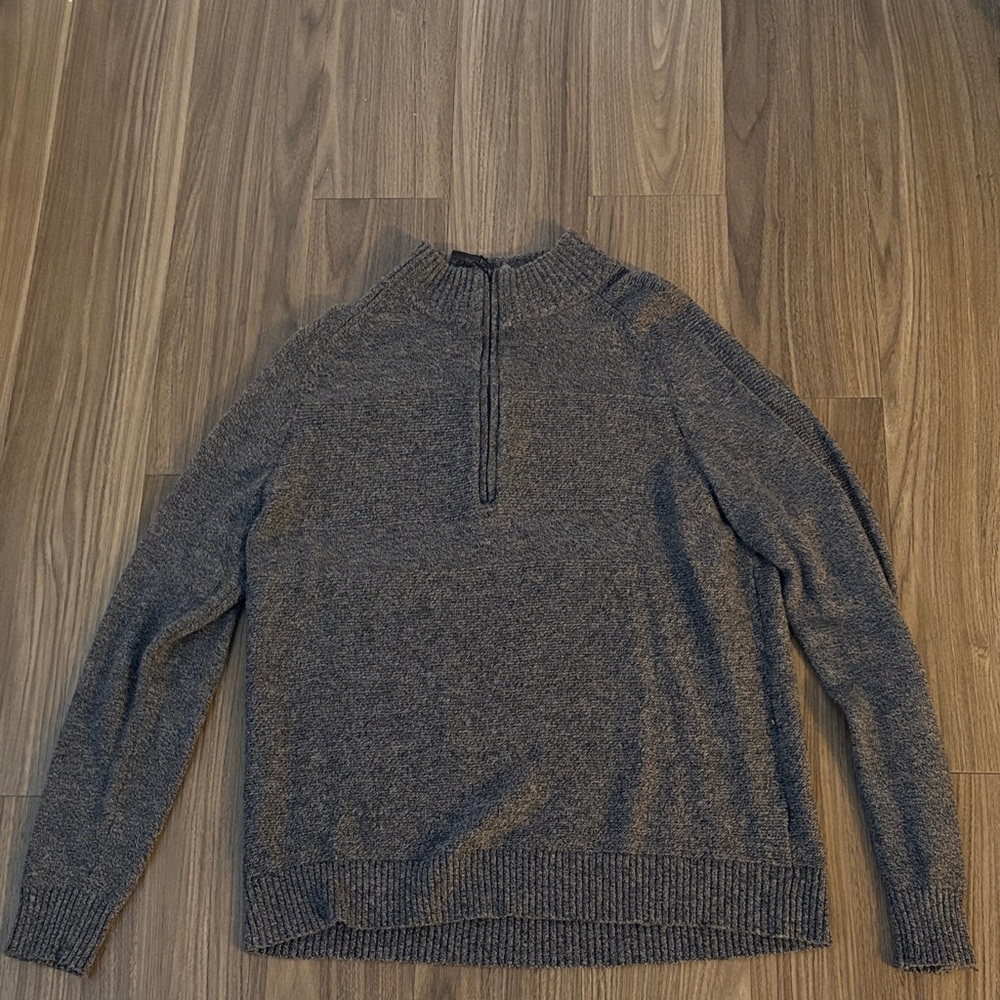 Smartwool Men's Charcoal Zip-Up Sweater